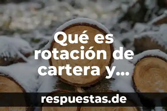 Que es el movimiento de rotacion fisica 3 Qué es rotación de cartera y ejemplo