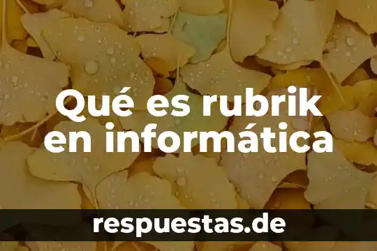 Qué significa o qué es un frames en informática 5 Qué es rubrik en informática