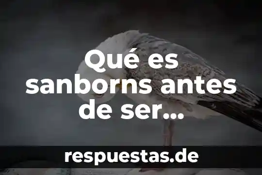 Que es crecimiento en un ser vivo 4 Qué es sanborns antes de ser restaurante