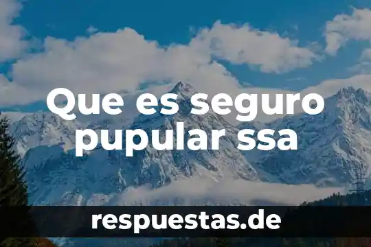 Que es un permiso de trabajo seguro 7 Que es seguro pupular ssa
