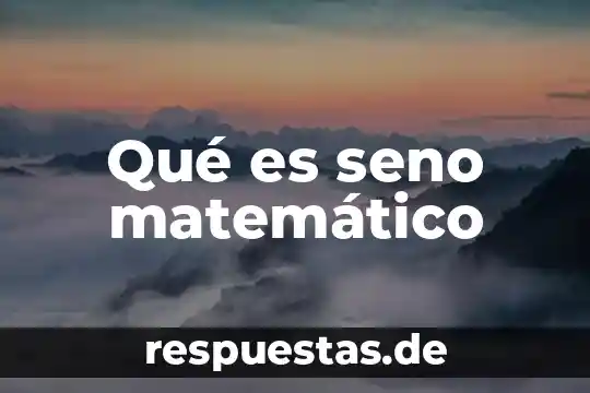 Qué es seno matemático