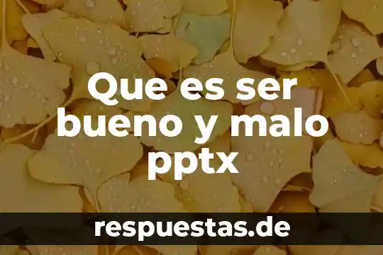 Que es bueno para los bebes en las encias 5 Que es ser bueno y malo pptx