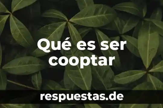 Que es ser mexicano negativamente 4 Qué es ser cooptar