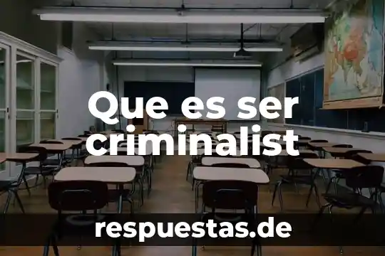 Que es ser sanguineo 8 Que es ser criminalist