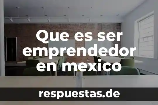 Que es capacidad de aprendizaje emprendedor 4 Que es ser emprendedor en mexico