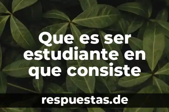 Que es el rol del estudiante universitario 7 Que es ser estudiante en que consiste