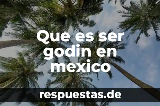 Que es lo mas representativo de la cultura de mexico 7 Que es ser godin en mexico