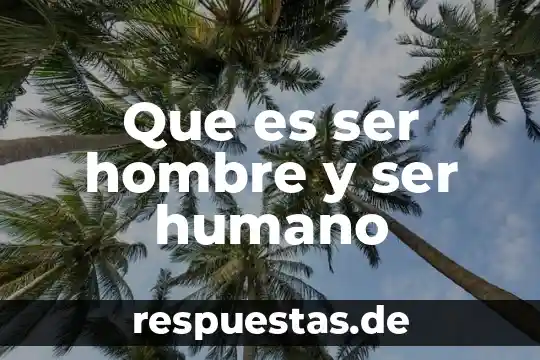 Que es un toroide humano 7 Que es ser hombre y ser humano