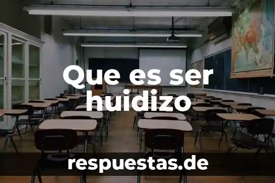 Que es ser huidizo