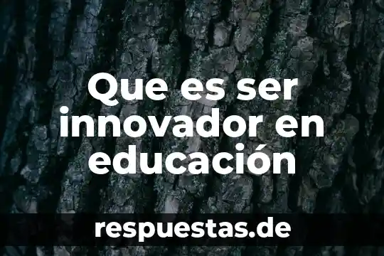 Que es la educacion equitativa 7 Que es ser innovador en educación