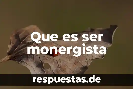 Que es ser mariana la faraona 7 Que es ser monergista
