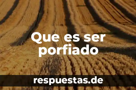 Que es el ser humano etica y valores 3 Que es ser porfiado