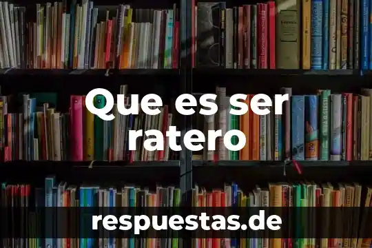 Que es ser vunerable 8 Que es ser ratero