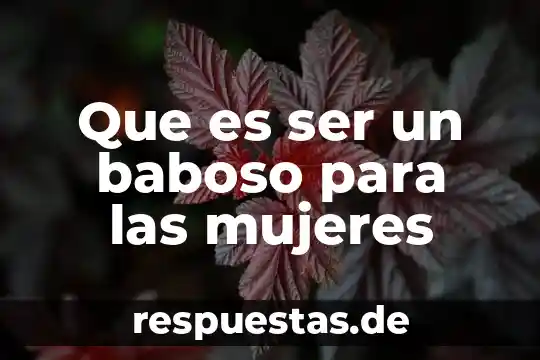 Que es ser soldados mujeres 6 Que es ser un baboso para las mujeres