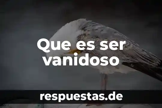 Que es ser magister en educacion 3 Que es ser vanidoso