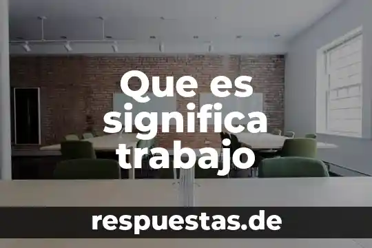 Que es trabajo de barista 5 Que es significa trabajo
