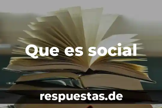 Que es social