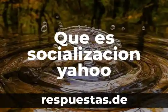 Que es el ser social y sus proceso de socialización 4 Que es socializacion yahoo