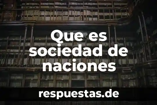 Que es la conformacion de la sociedad mercantil 8 Que es sociedad de naciones