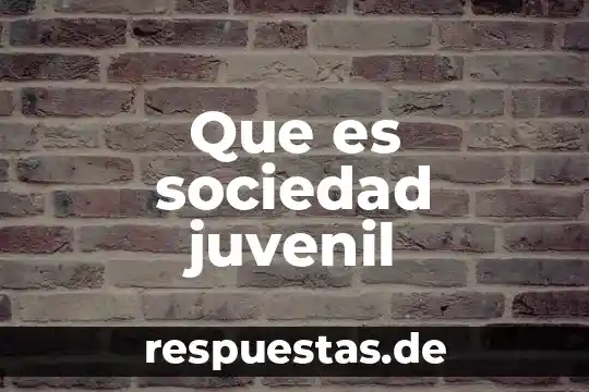 Que es la conformacion de la sociedad mercantil 4 Que es sociedad juvenil