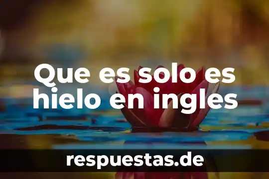 Animal que es como el toro de hielo 7 Que es solo es hielo en ingles