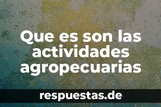 Que es conocimiento y cuales son sus elelmentos 4 Que es son las actividades agropecuarias