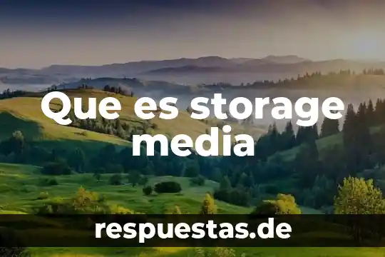 Que es bueno para los nervios y estres 3 Que es storage media