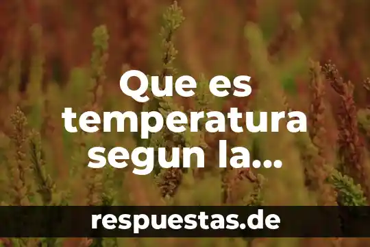 Qué es la profesión según la filosofía 7 Que es temperatura segun la ciencia