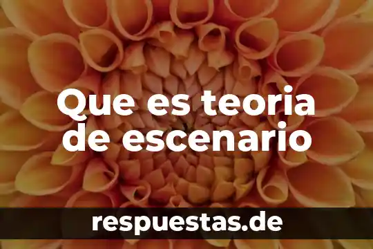 Qué es filosofía organizacional en empresas turísticas 8 Que es teoria de escenario