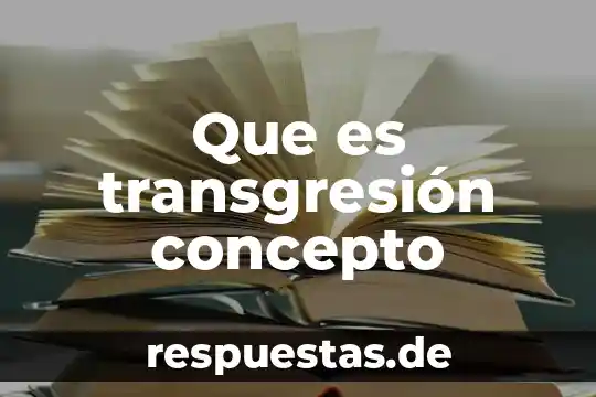 Que es ser pichel 3 Que es transgresión concepto