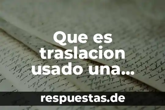 Qué es el movimiento de rotación y traslación 7 Que es traslacion usado una dimensión matematicas