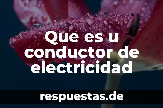 Define que es un mapa fisiográfico 5 Que es u conductor de electricidad