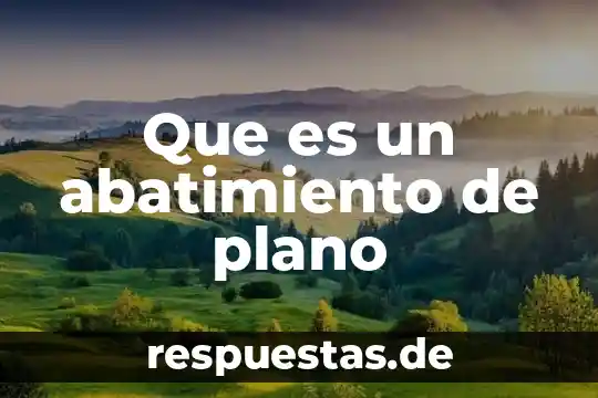Que es un plano layout 8 Que es un abatimiento de plano