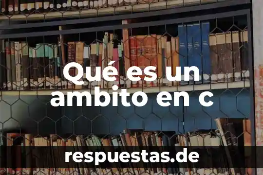 Qué es la OIF y C 3 Qué es un ambito en c