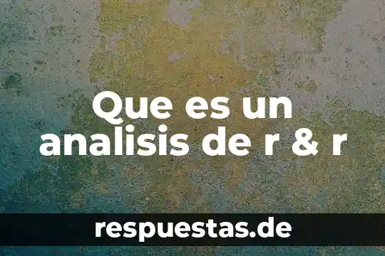 Que es analisis de un poema 5 Que es un analisis de r & r