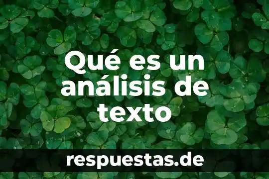 Que es estructura de una revista 7 Qué es un análisis de texto