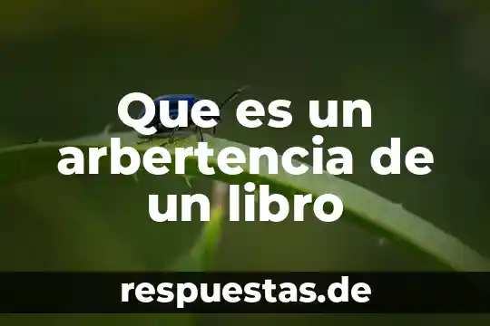 Que es mision libro de marketing en el siglo xxi 3 Que es un arbertencia de un libro
