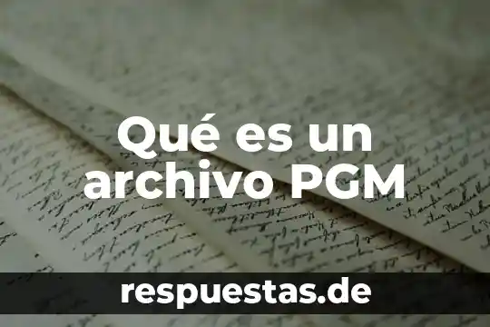 Que es archivo m3u 6 Qué es un archivo PGM