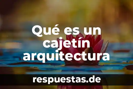 Que es un equipamiento en arquitectura 6 Qué es un cajetín arquitectura