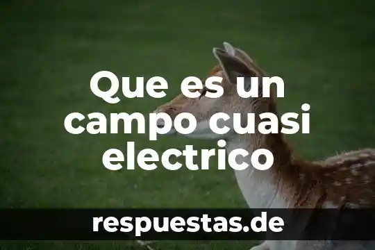 Que es un digrama en plano electrico 5 Que es un campo cuasi electrico