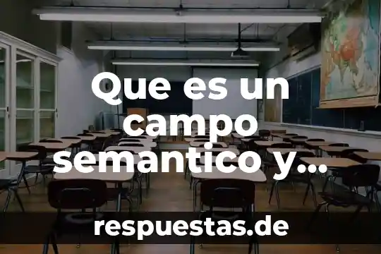 Que es campo tecnologico industrial 7 Que es un campo semantico y sus caracteristicas