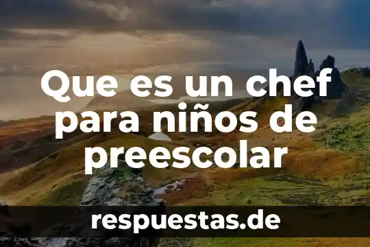 Que es la numerosidad en preescolar pensamiento matematico 5 Que es un chef para niños de preescolar