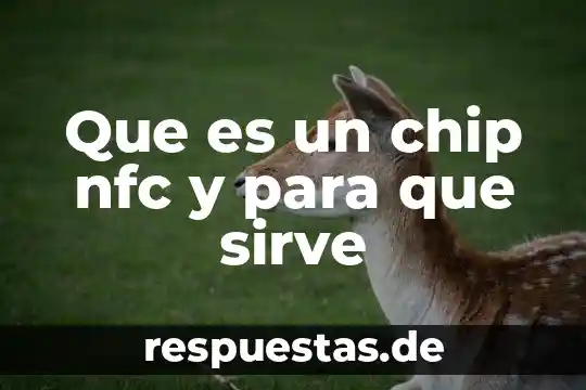 Que es un chip nfc y para que sirve