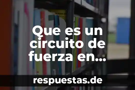 Qué es educación arte y cultura 5 Que es un circuito de fuerza en educación física