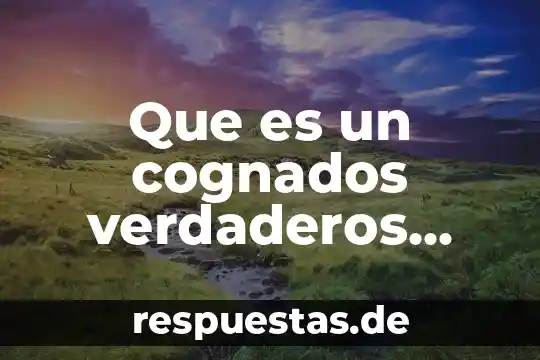 Que es la enseñanza del ingles tesis 6 Que es un cognados verdaderos ingles