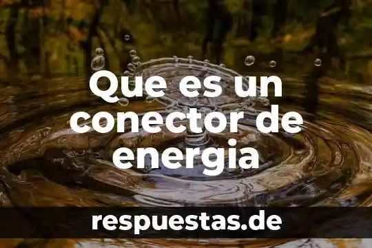 Para que es el conector will en ingles 5 Que es un conector de energia