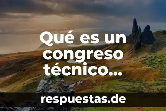 Qué es un congreso técnico deportivo y sus puntos
