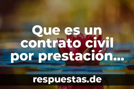 Qué es una prestación en teoría del proceso 3 Que es un contrato civil por prestación de servicios