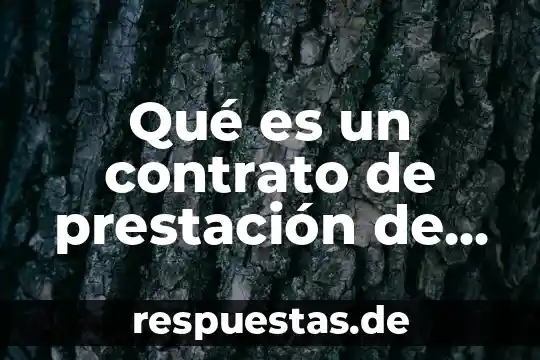 Que es un contrato civil por prestación de servicios 7 Qué es un contrato de prestación de servicios de auditoría