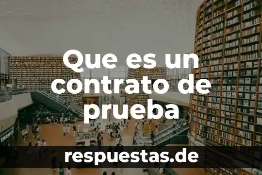 Que es un contrato de planta 7 Que es un contrato de prueba